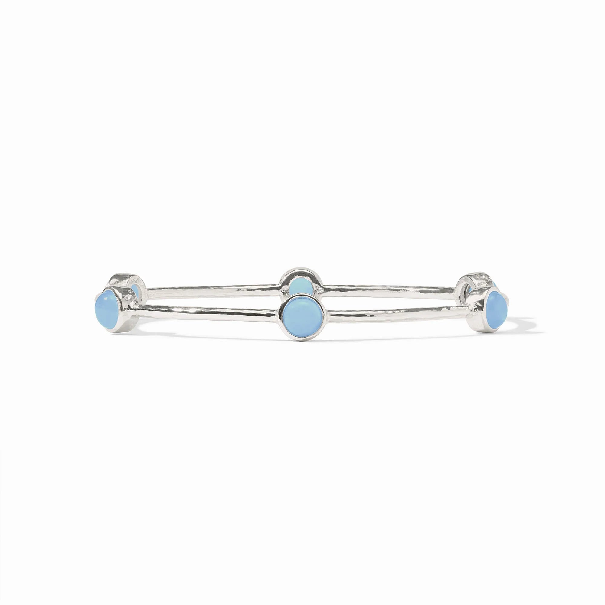 Milano Luxe Silver Bangle | Julie Vos