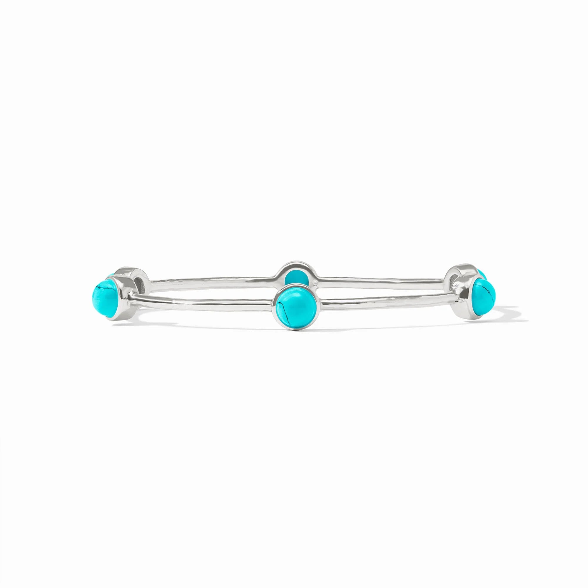 Milano Luxe Silver Bangle | Julie Vos
