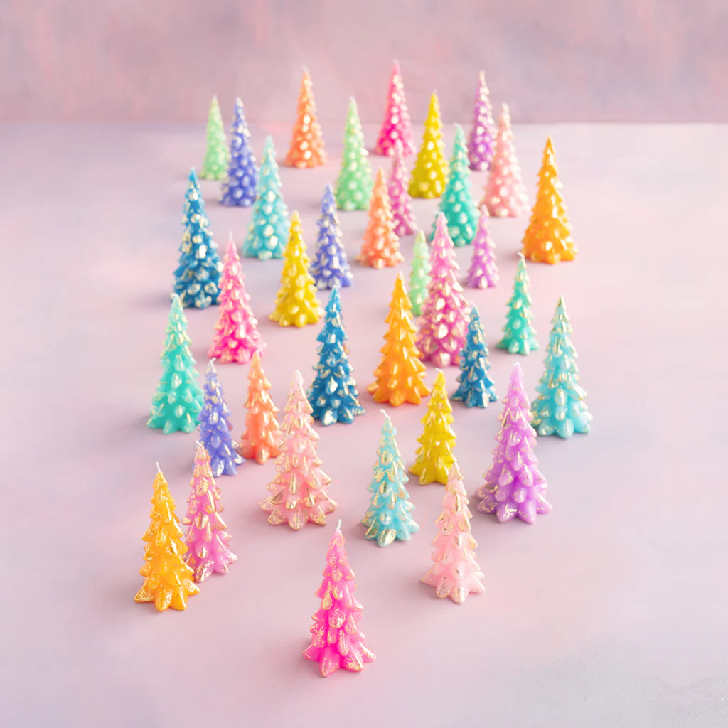 Rainbow Tree Candles | Glitterville