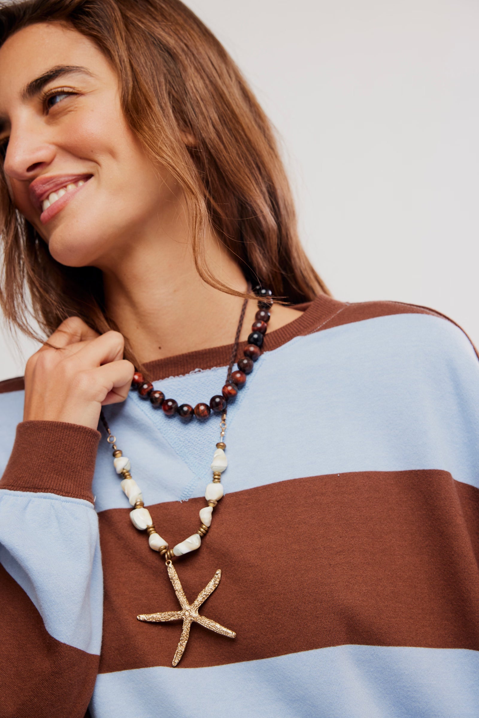 Classic Striped Oversized Crew | Free People