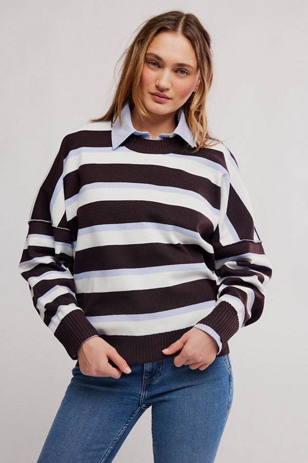 Striped Alma Pullover | Free People