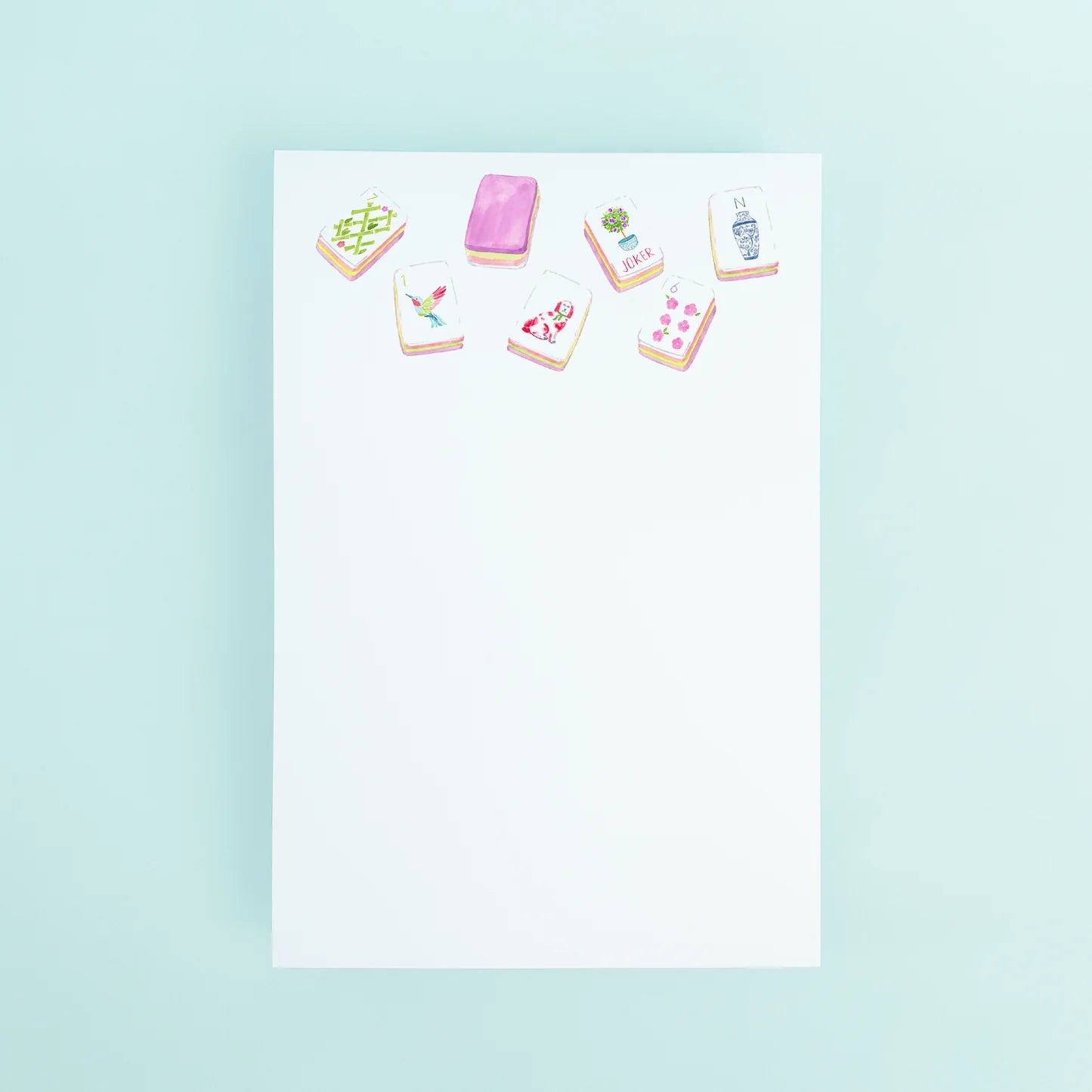 Large Mahjong Tiles Notepad | Taylor Paladino