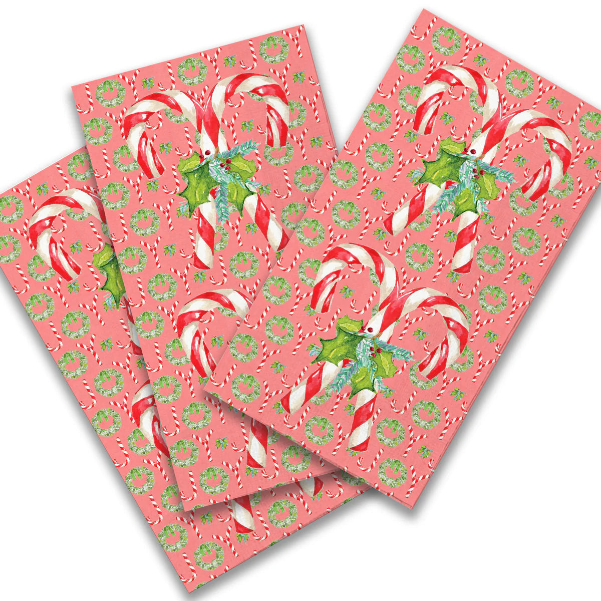 Candy Canes with Greens Napkins