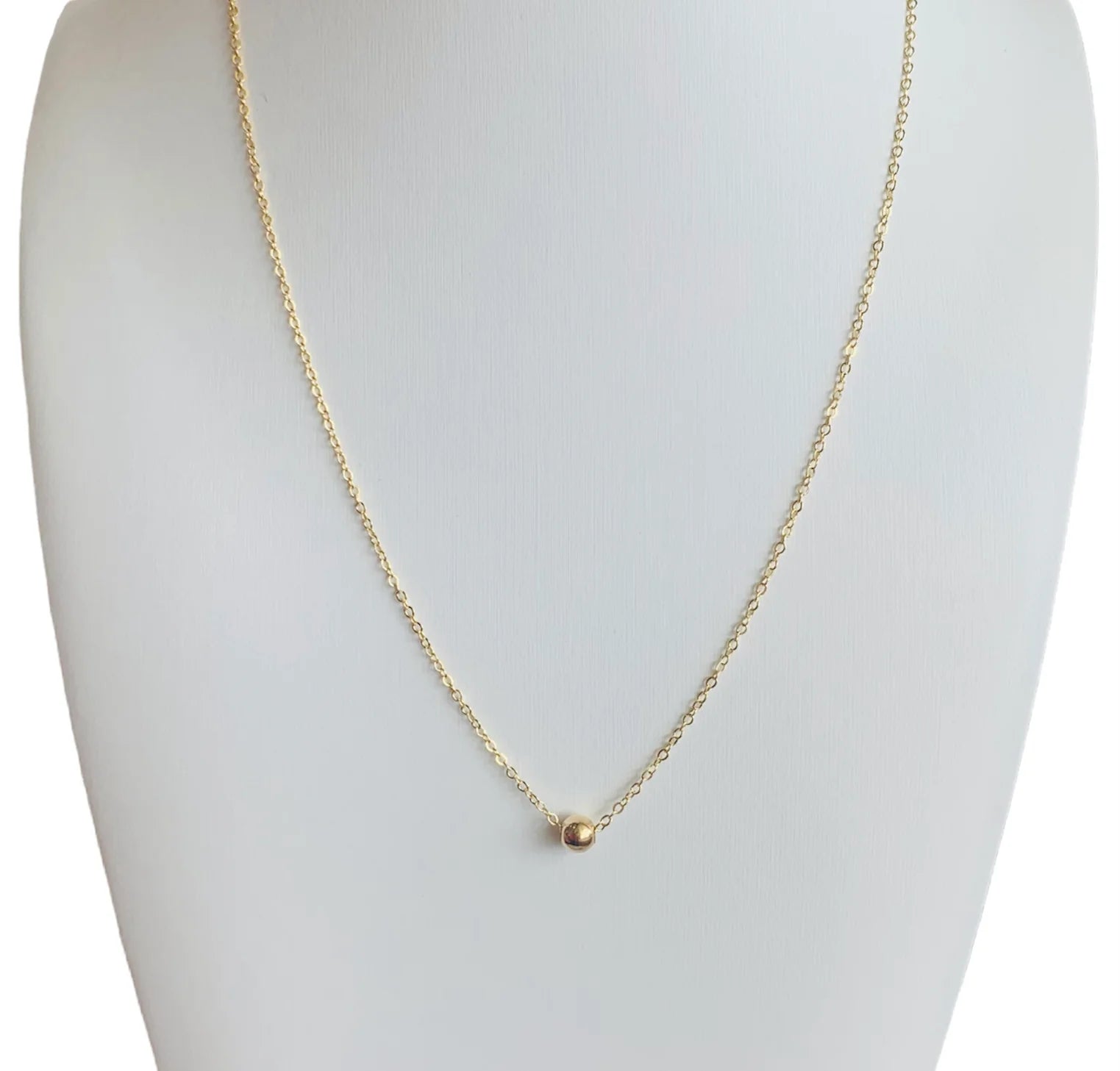 Small Gold Ball Necklace | Loren