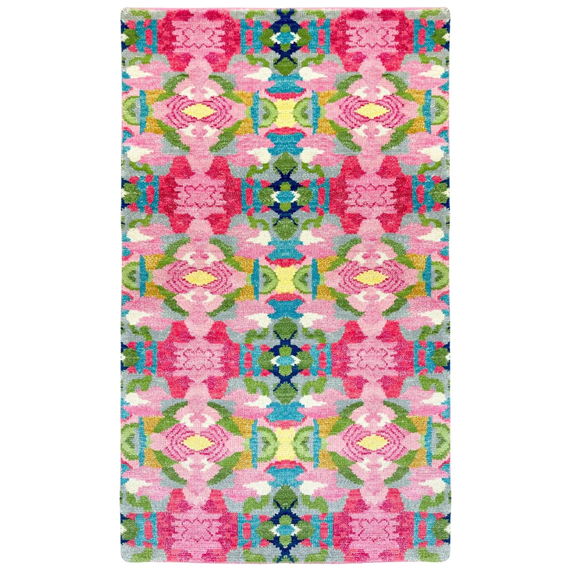 Pink Paradise 3x5 Hand Knotted Wool Rug | Laura Park