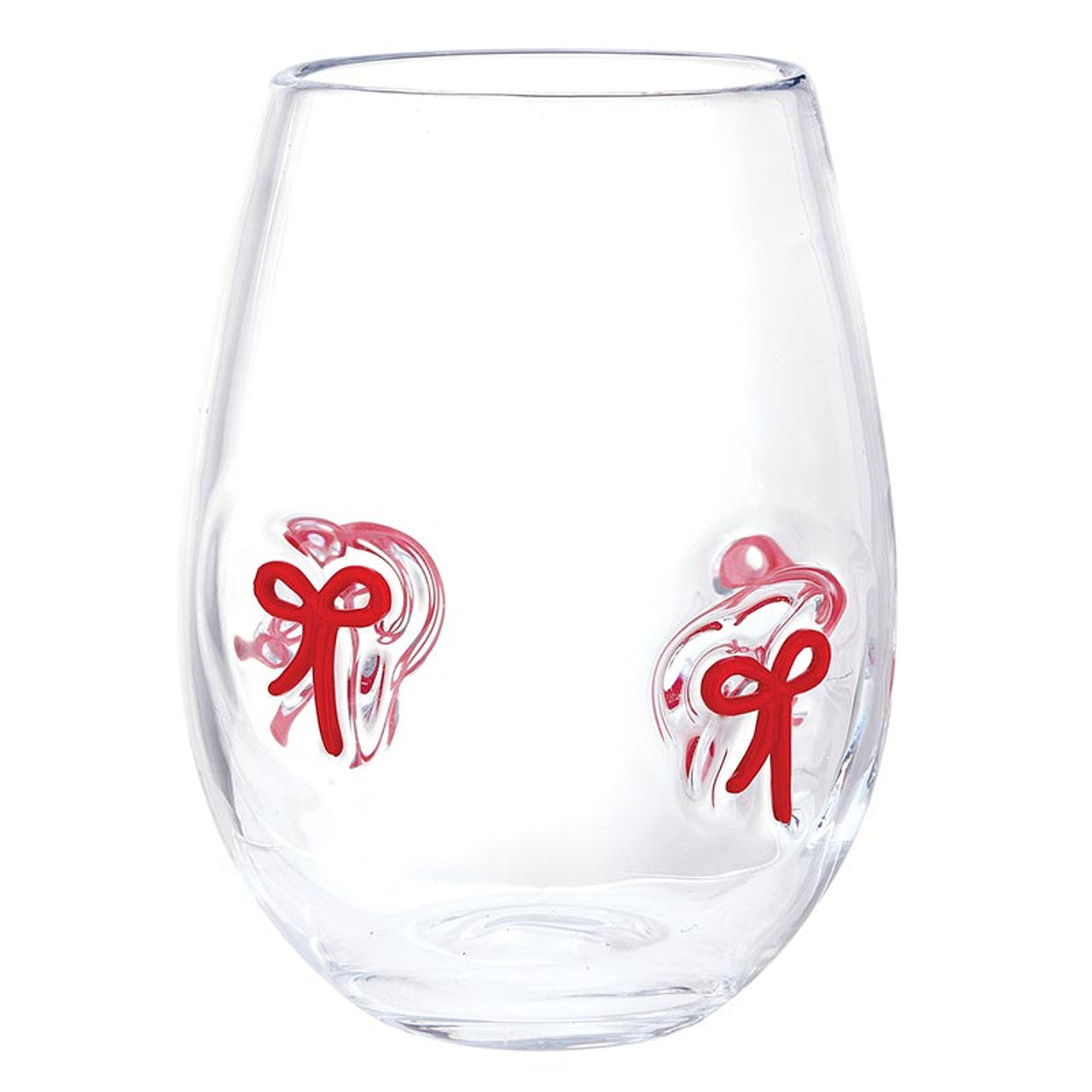 Red Bow Icon Wine Glass