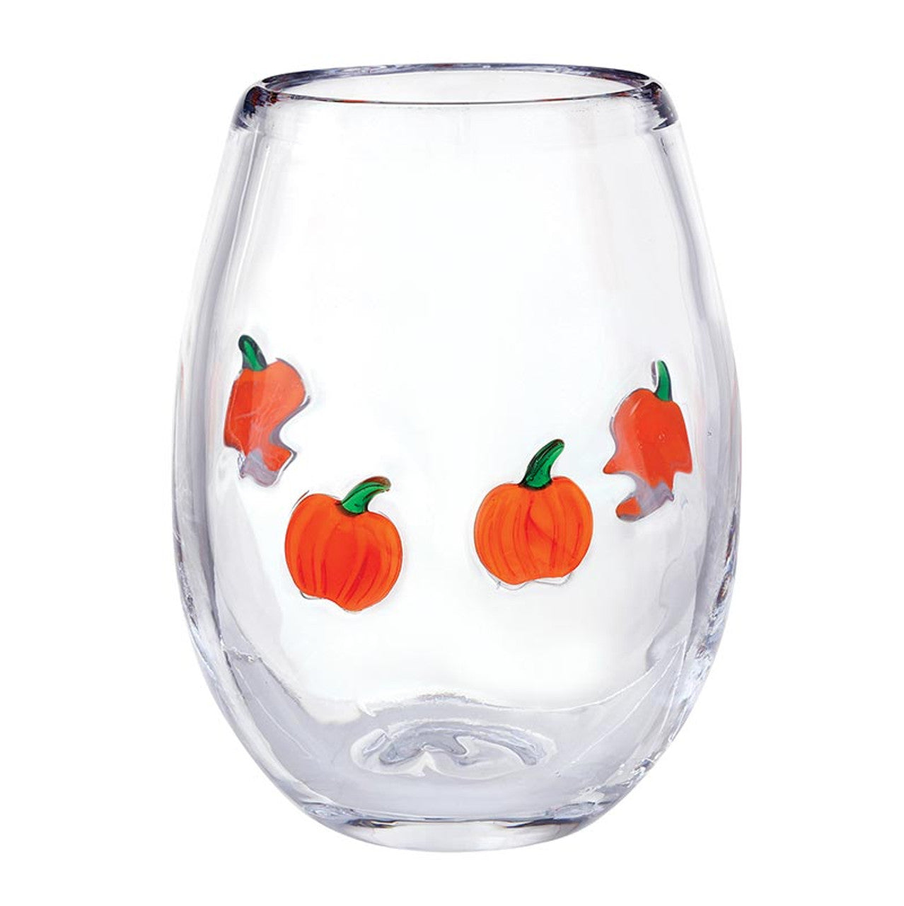Pumpkin Icon Wine Glass