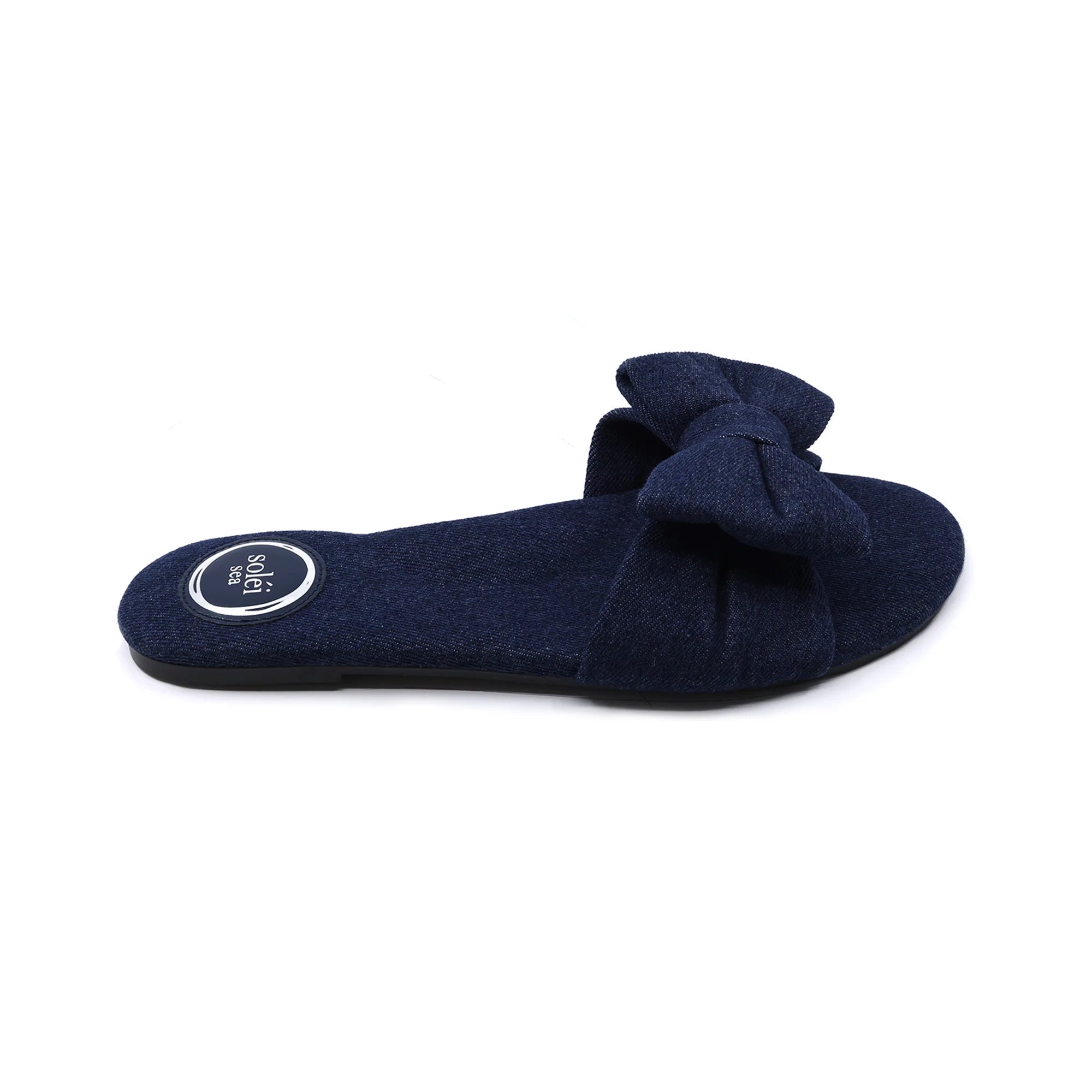 Rafie Bow Sandals - Denim Blue | Solei Sea