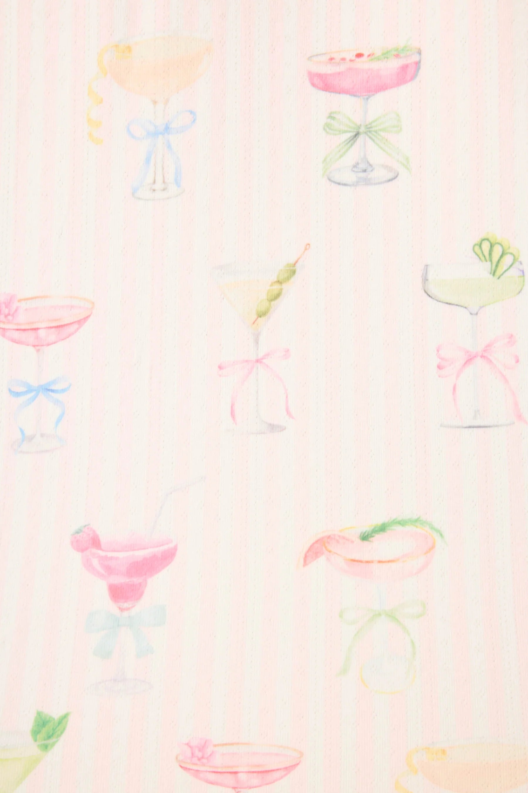 Pretty Punch Cocktail Print Long Sleeve Top | P.J. Salvage