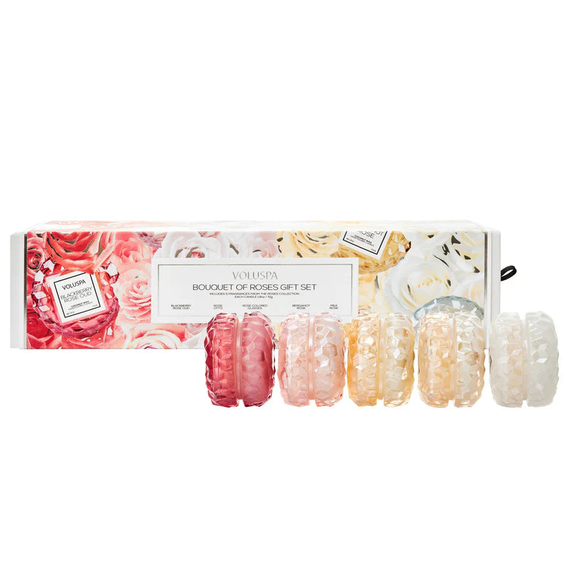 Roses 5 Macaron Candle Gift Set | Voluspa