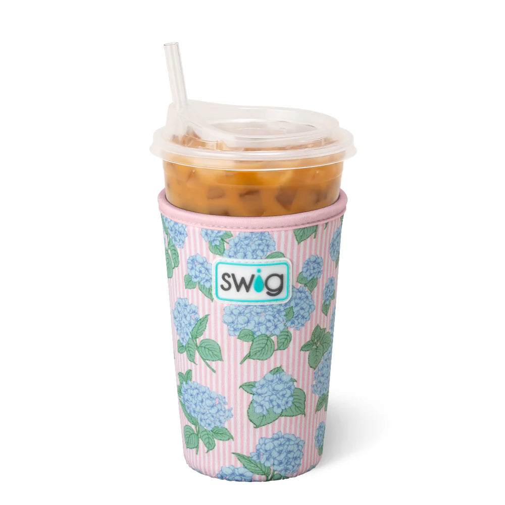 Hydrangeas Iced Cup Coolie (Medium) | Swig