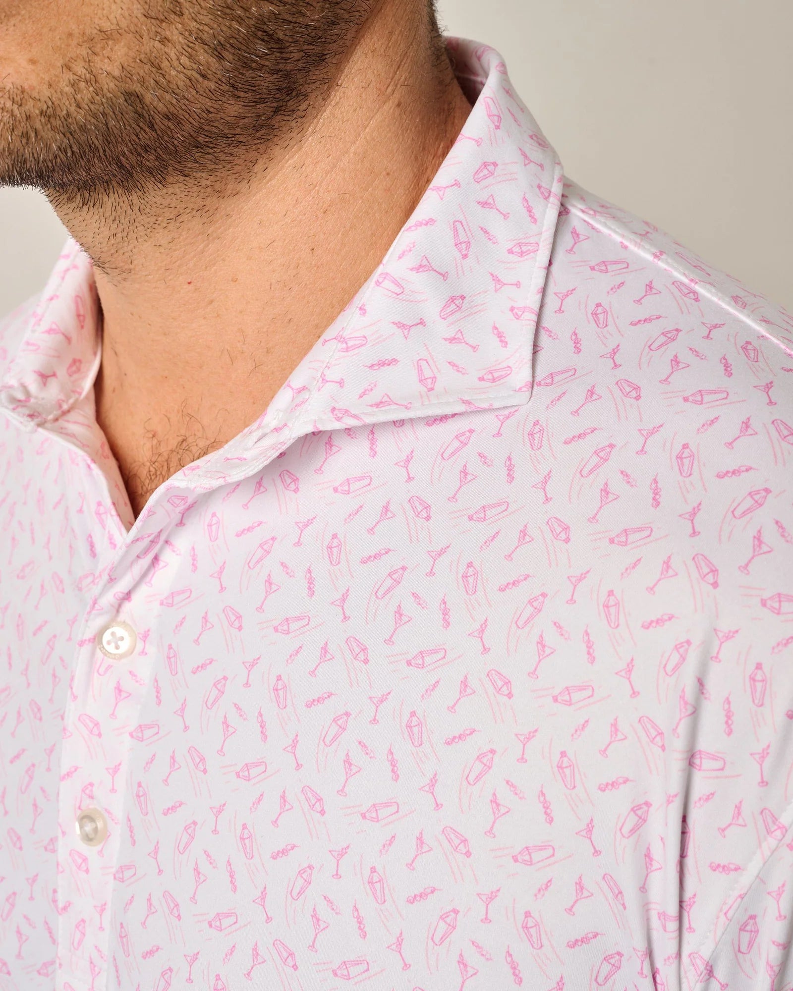 Tini Featherweight Performance Polo - Porto Pink | Johnnie-O