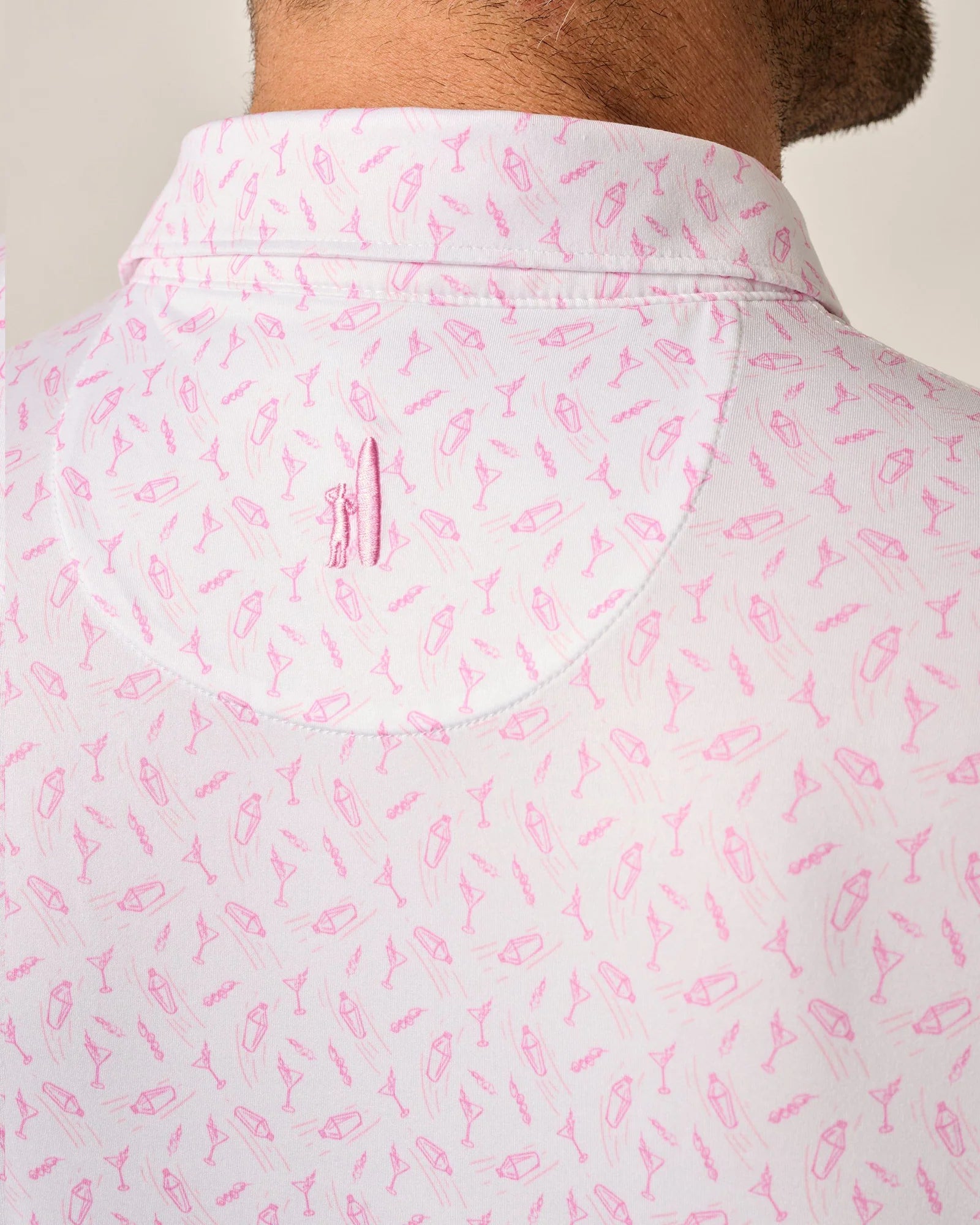 Tini Featherweight Performance Polo - Porto Pink | Johnnie-O