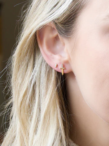 GUARDED Sword Stud Earrings | Farrah B