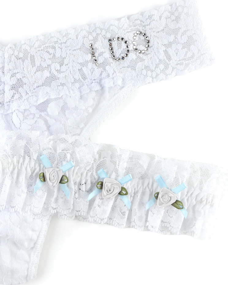 "I Do" Thong & Leg Garter Set | Hanky Panky