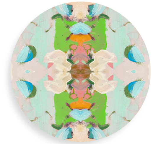 Monets Garden Green Coaster (Set of 2)  | Laura Park x Tart