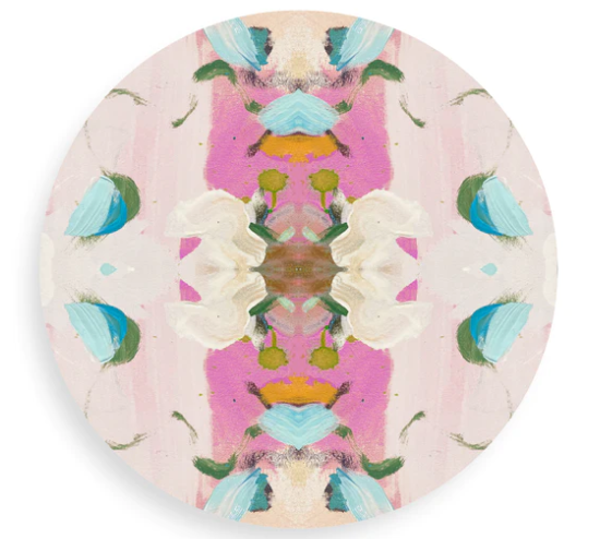 Monets Garden Pink Coaster (Set of 2) | Laura Park x Tart