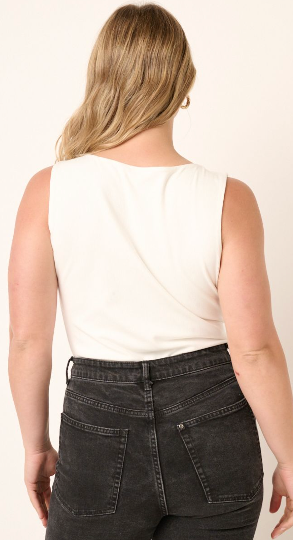 Plus Deep V-Neck Bodysuit