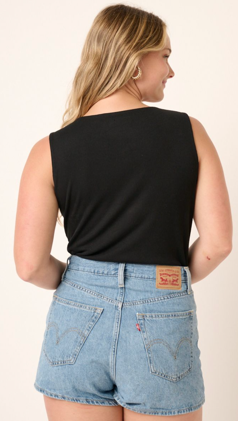 Plus Deep V-Neck Bodysuit