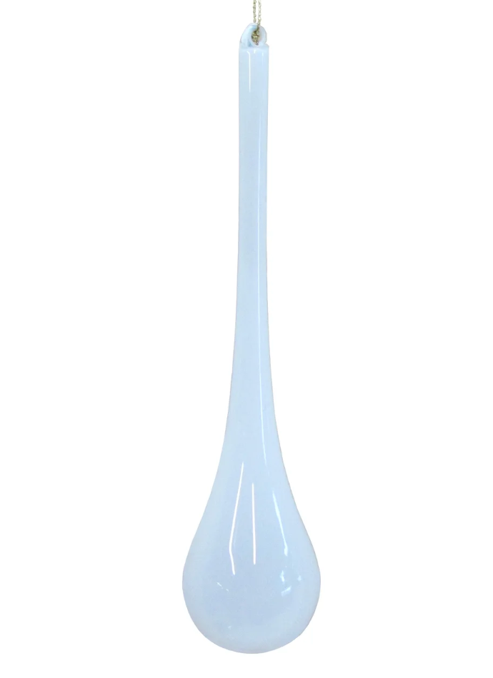 9" Bubblegum Teardrop Glass Ornaments (Set of 2) | JIM MARVIN
