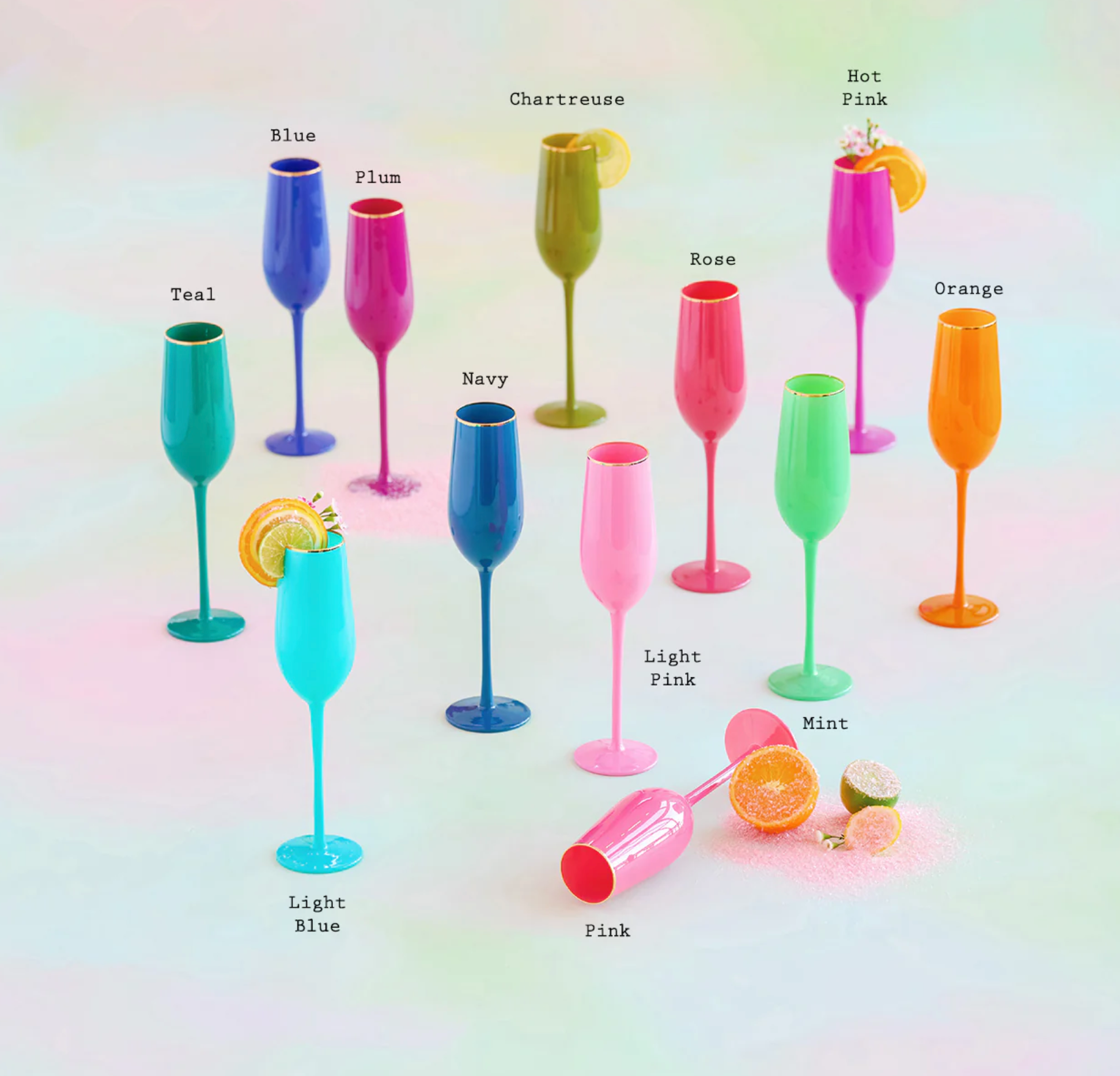 Sugar Plum Champagne Flute | Glitterville