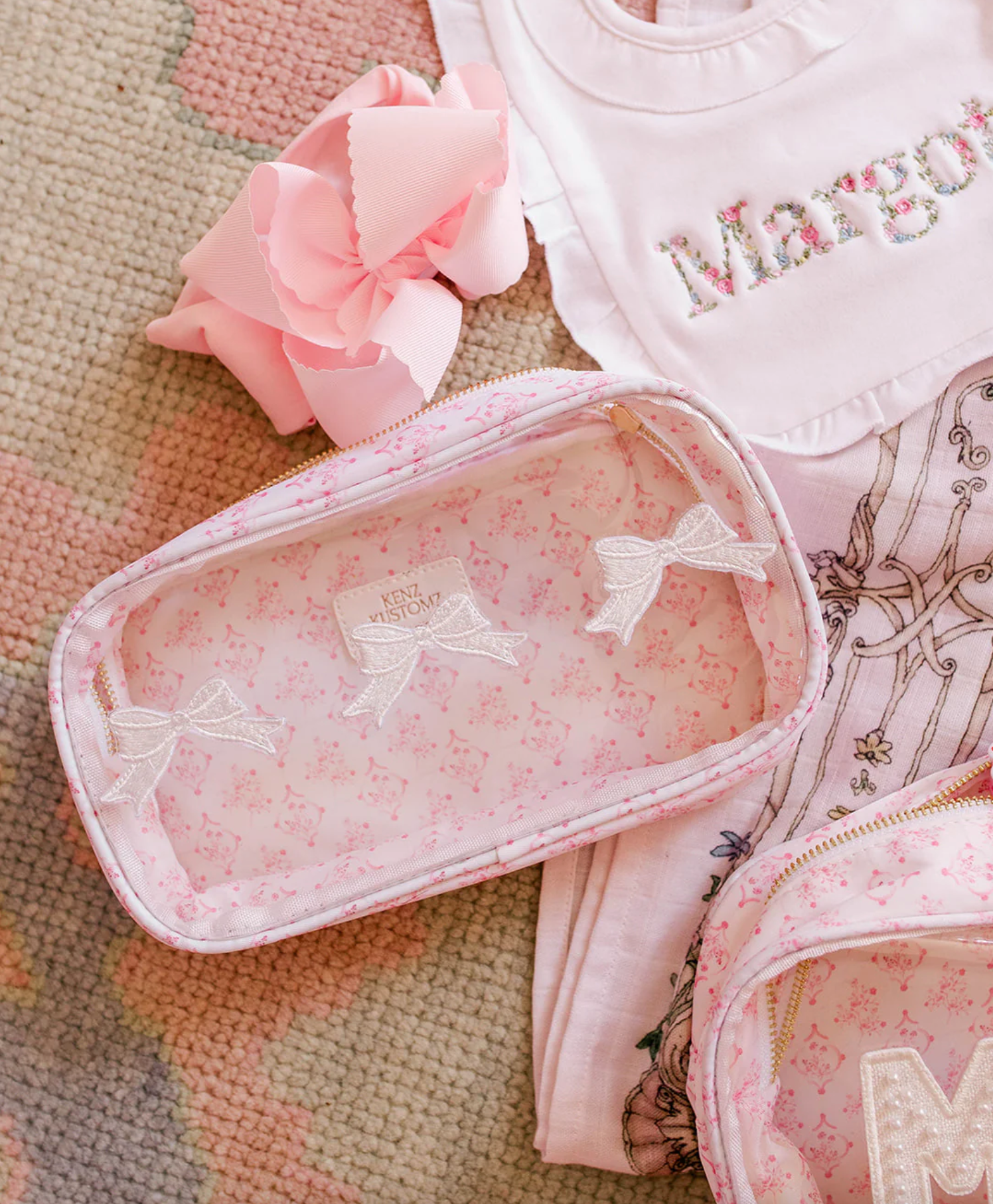 Pink Toile Bag | Kenz Kustomz x Lynlee Poston Collab