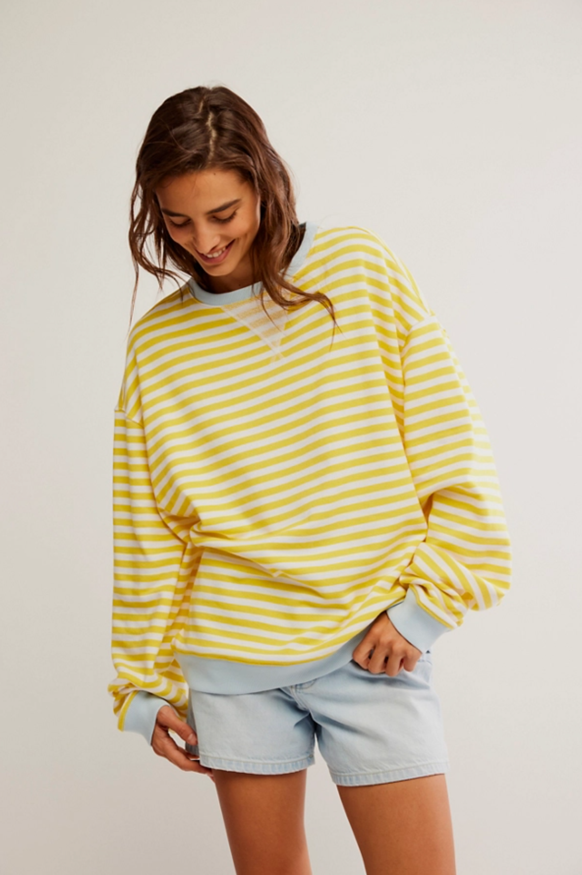 Free People ★ Classic Striped Oversized Crewneck Classic Striped Oversized Crewneck | Free People