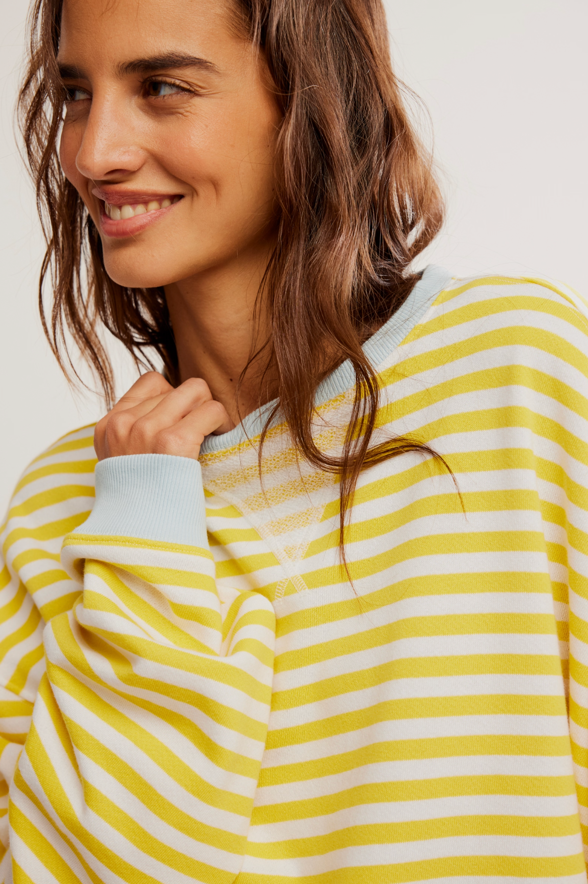 Classic Striped Oversized Crew | Free People