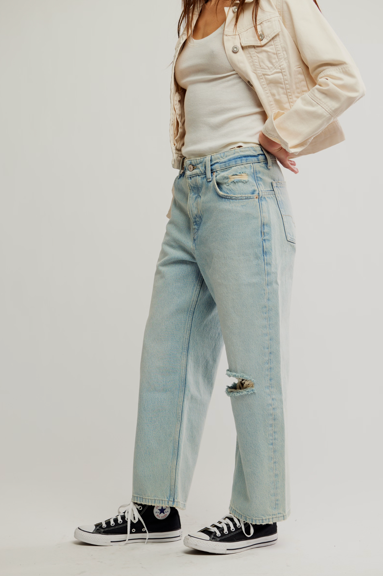 Deep Trance Dropped Boyfriend Jeans | Free People