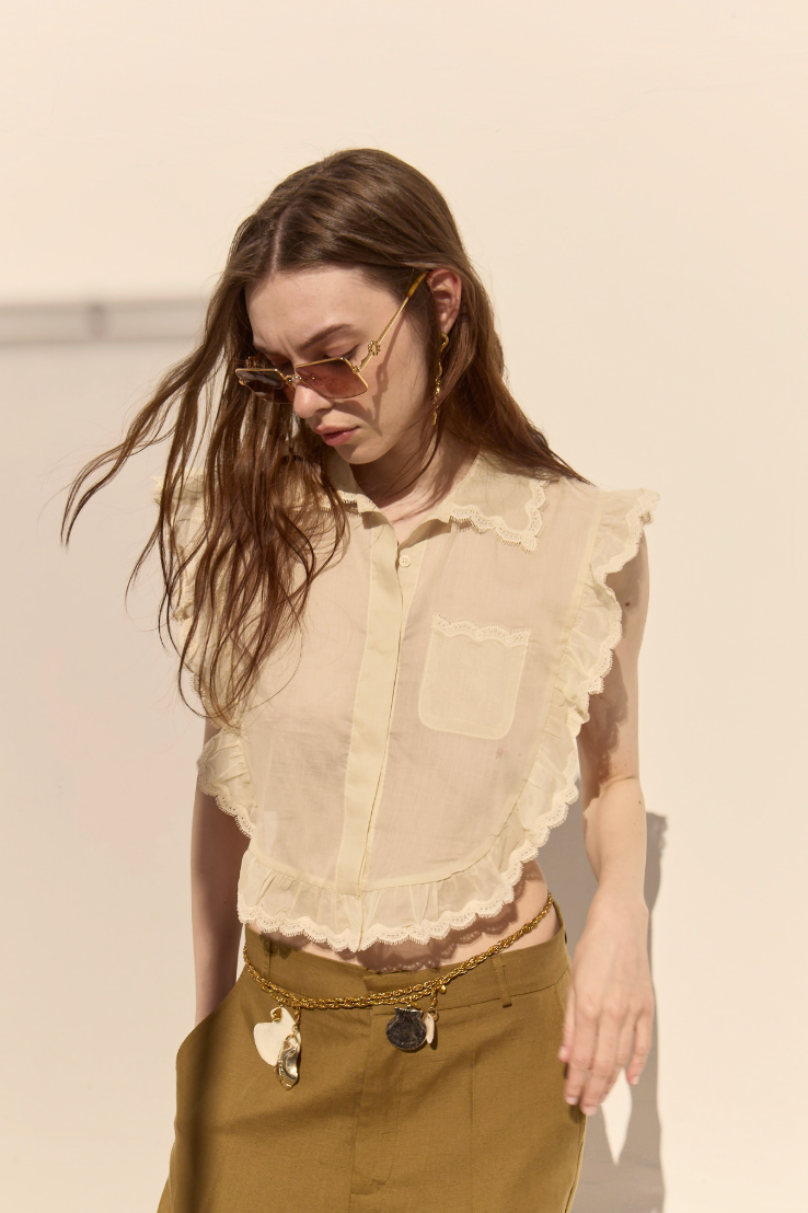 Insua Sleeveless Shirt | Dèluc