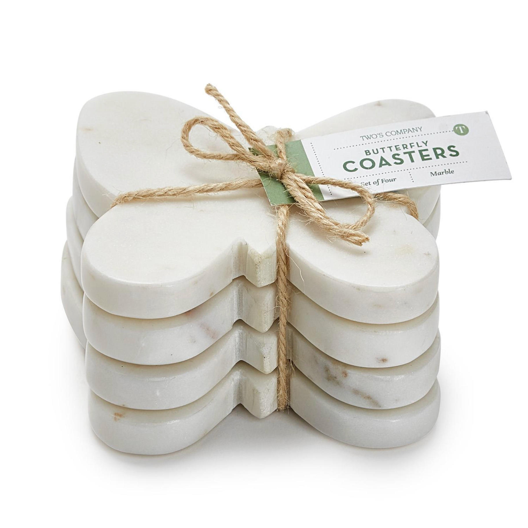 Butterfly Marble Coasters (Set of 4)