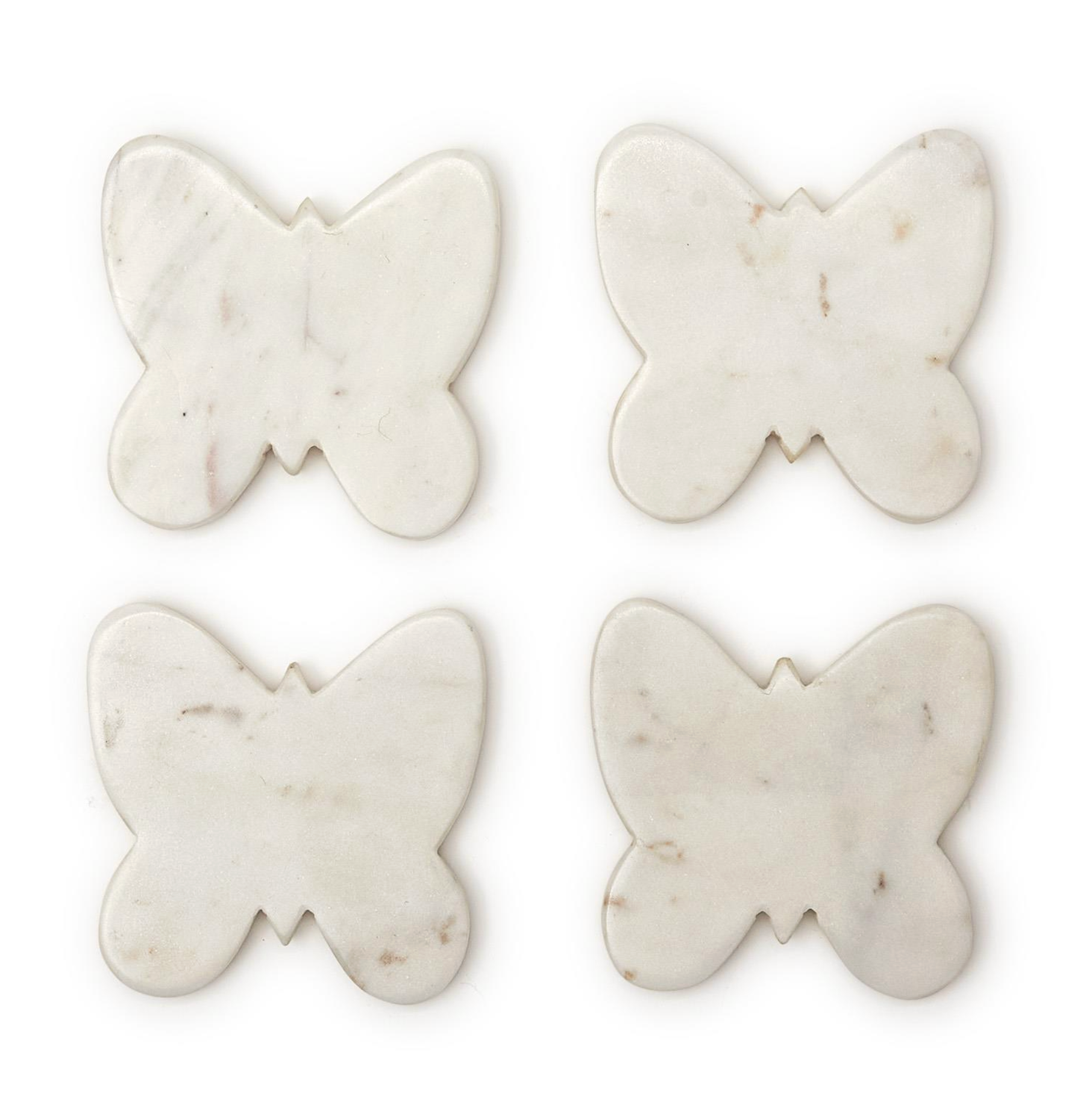 Butterfly Marble Coasters (Set of 4)