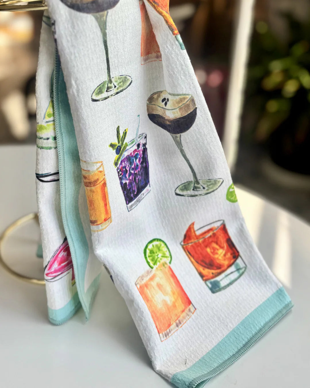 Shaken, Not Stirred Double-Sided Tea Towel