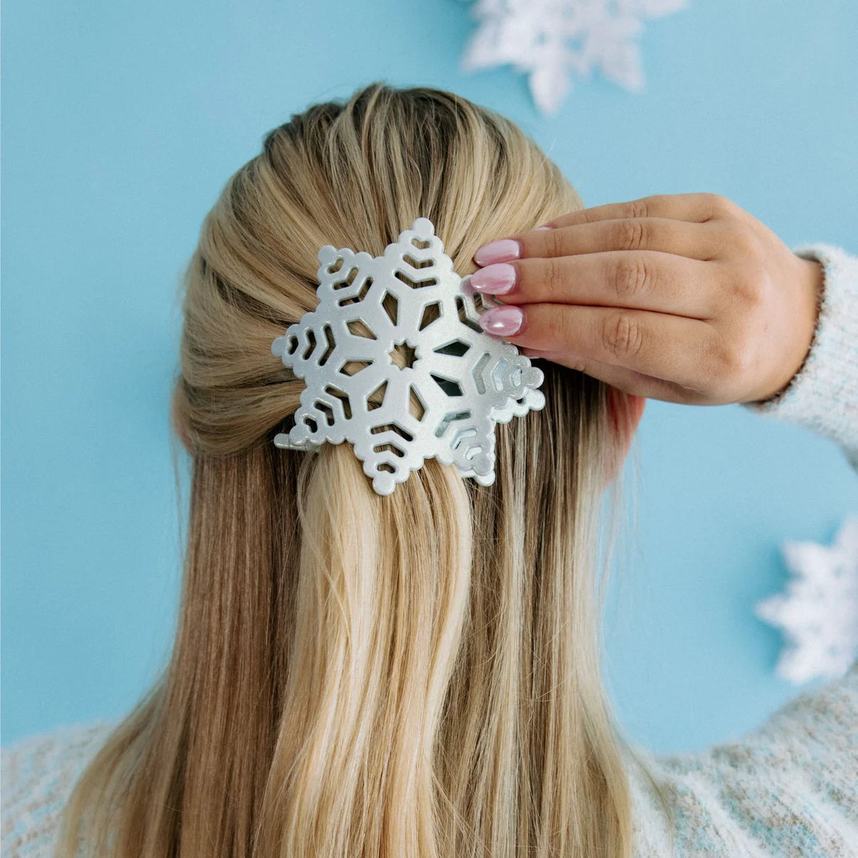 Snowflake Flat Hair Clip | Teleties