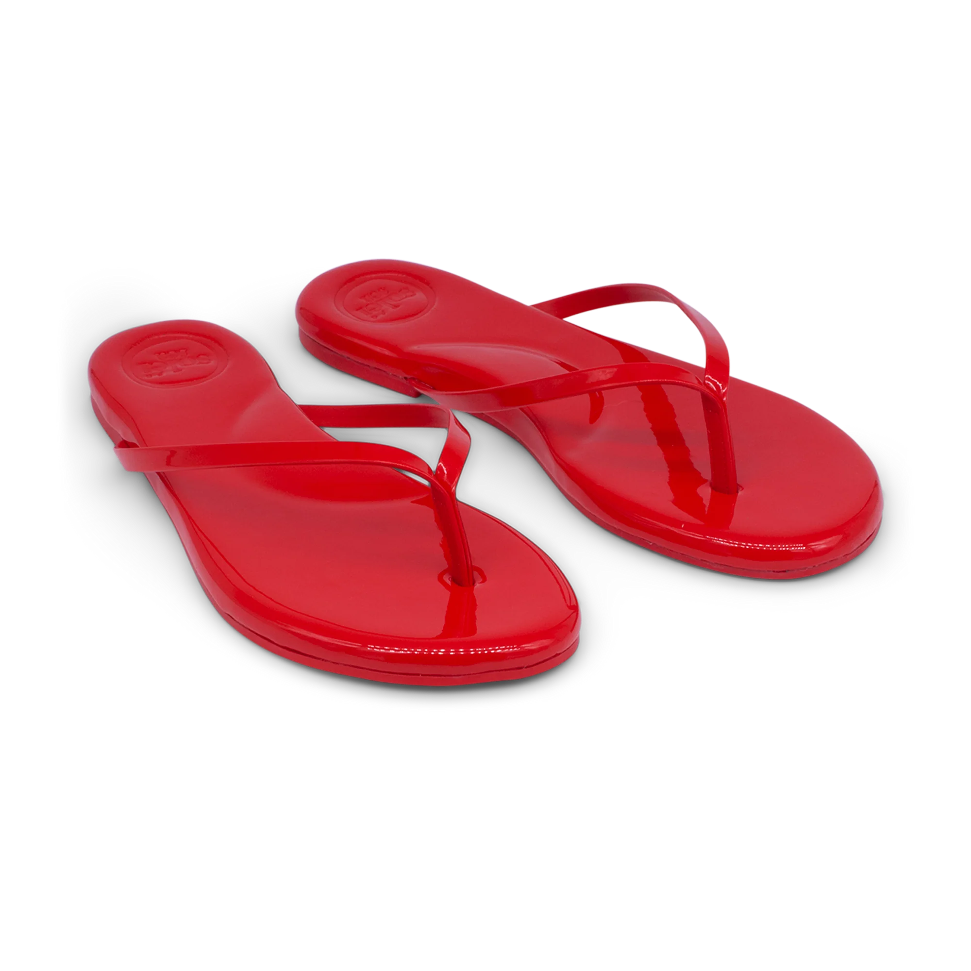 Indie Classic Thin Strap Sandal - Red Patent | Solei Sea