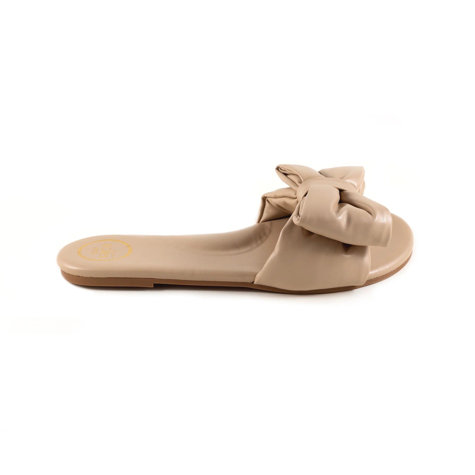 Rafie Bow Slide Sandal - Bistro | Soléi Sea
