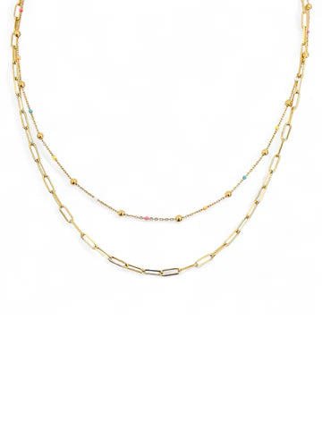 Crush On Hue 2 Layer Necklace | Farrah B