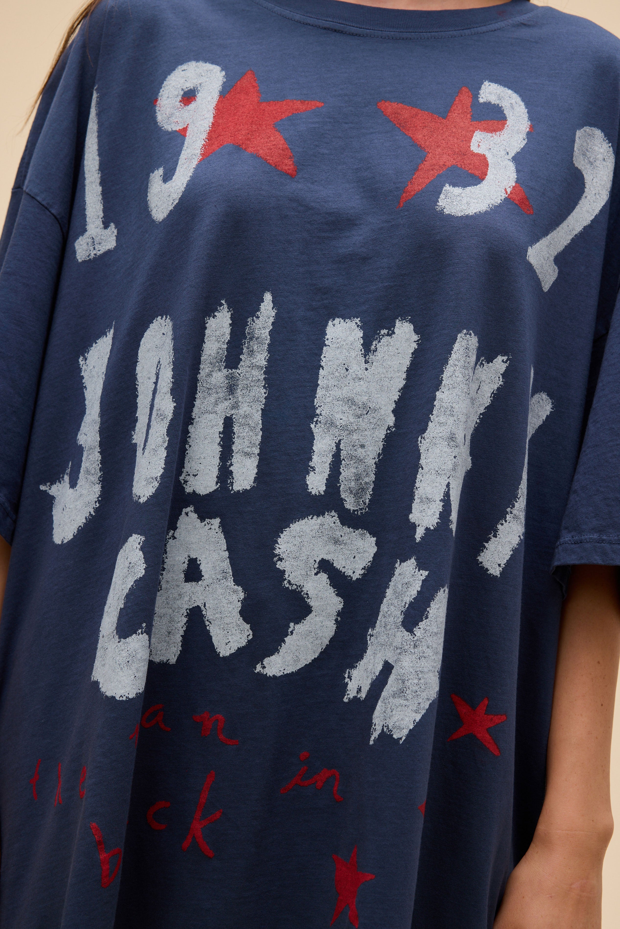 Johnny Cash Doodles OS Tee | Daydreamer