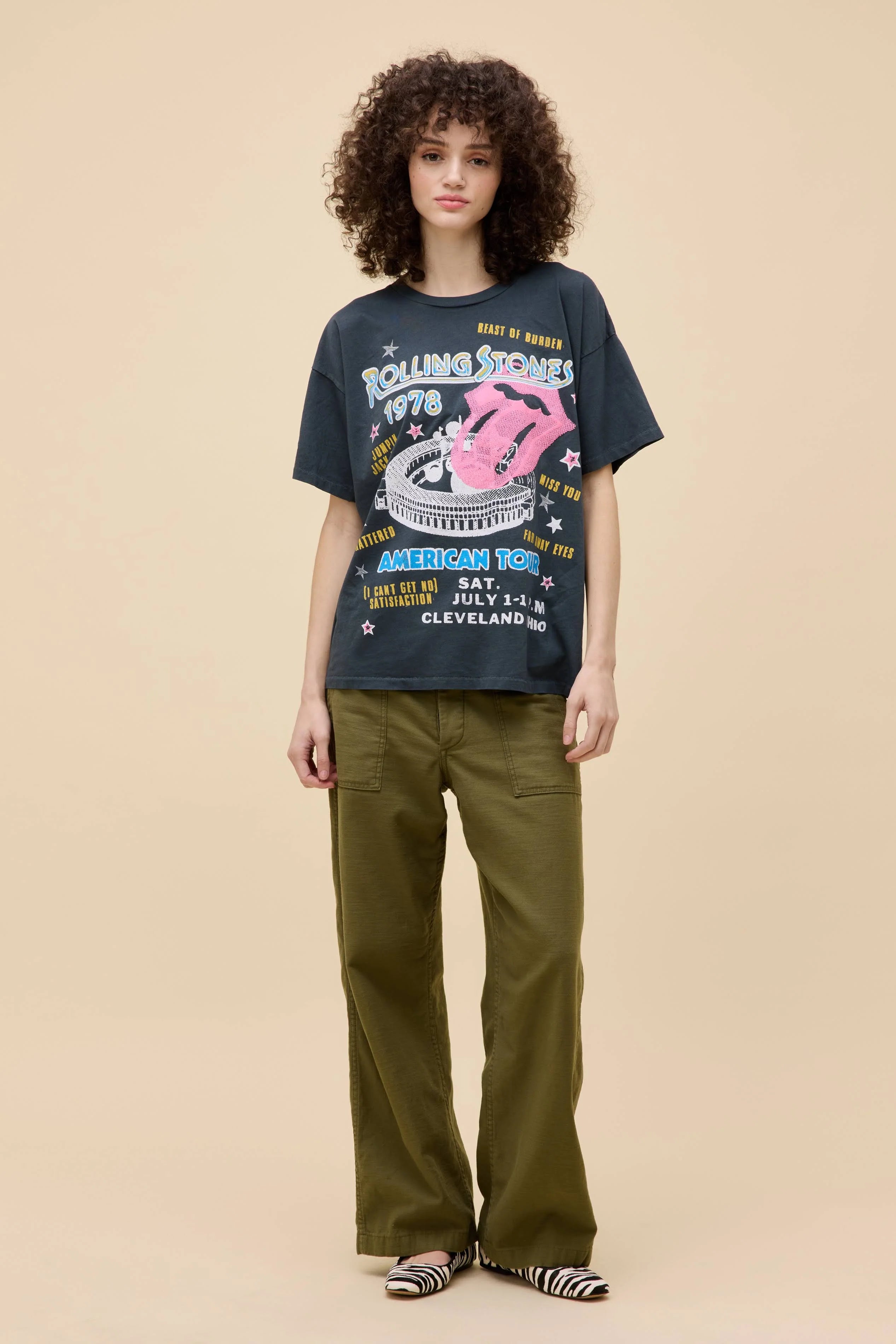 Rolling Stones 1978 American Tour Merch Tee | Daydreamer