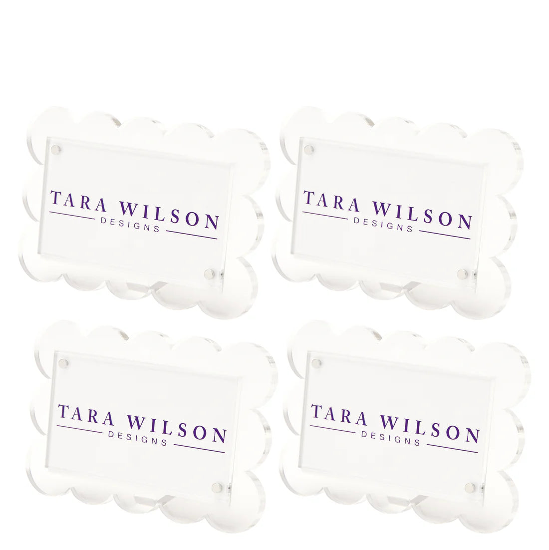 Scallop Place Card Holder (Set of 4) | Tara Wilson