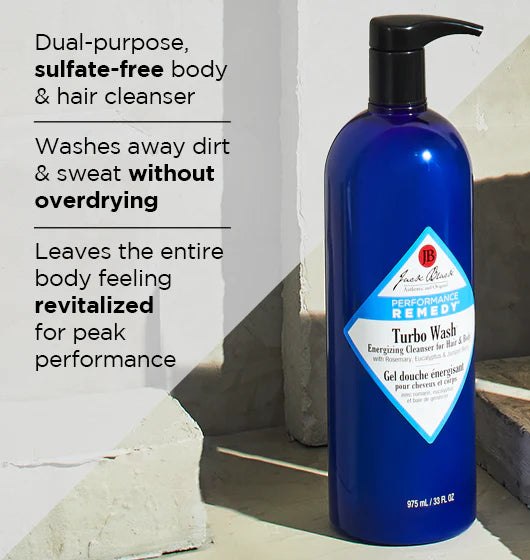 Turbo Wash Energizing Cleanser for Hair & Body | Jack Black