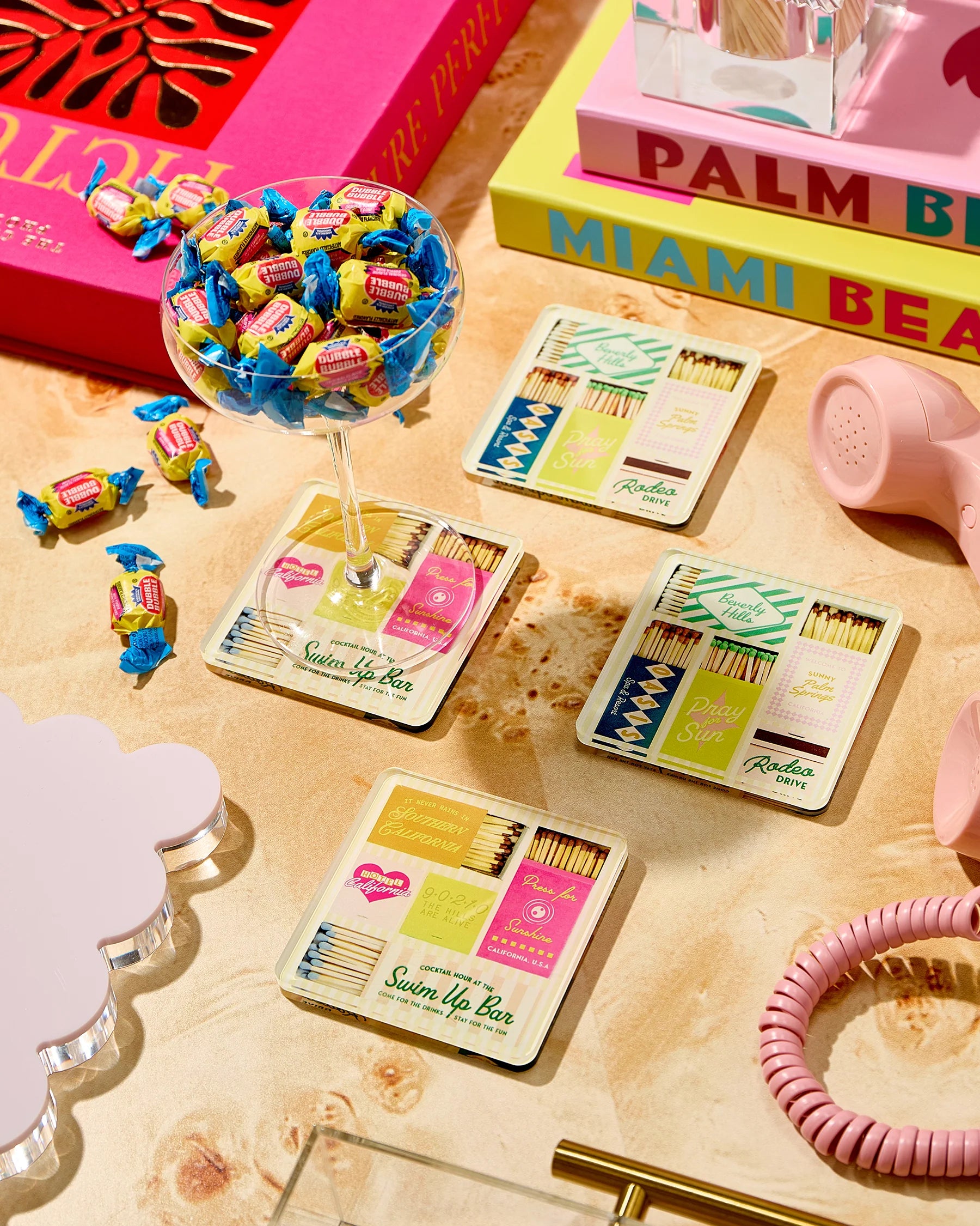 California Matchbook Coasters | Tart by Taylor