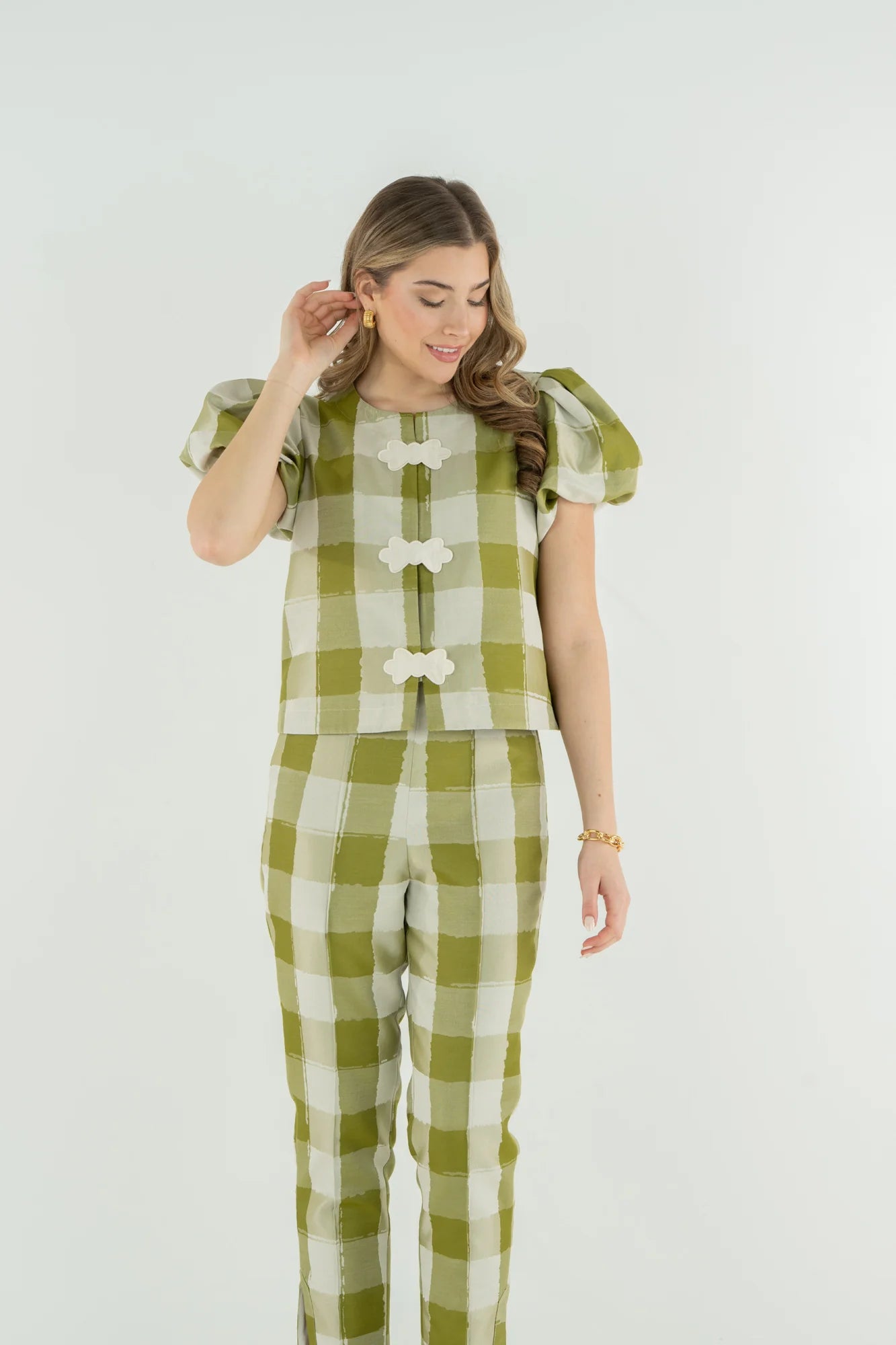 Isabella Top - Gingham | Emily McCarthy