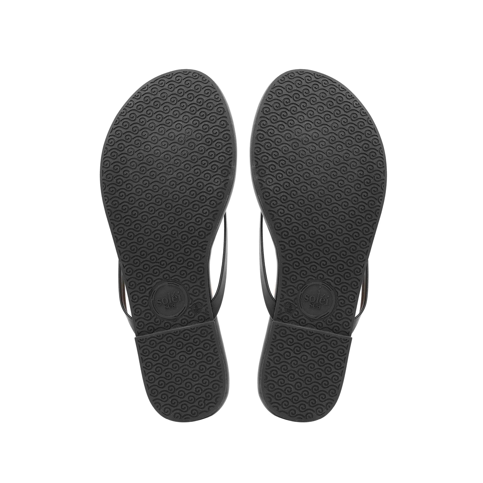 Valentina Flower Sandal - Black/White | soléi sea