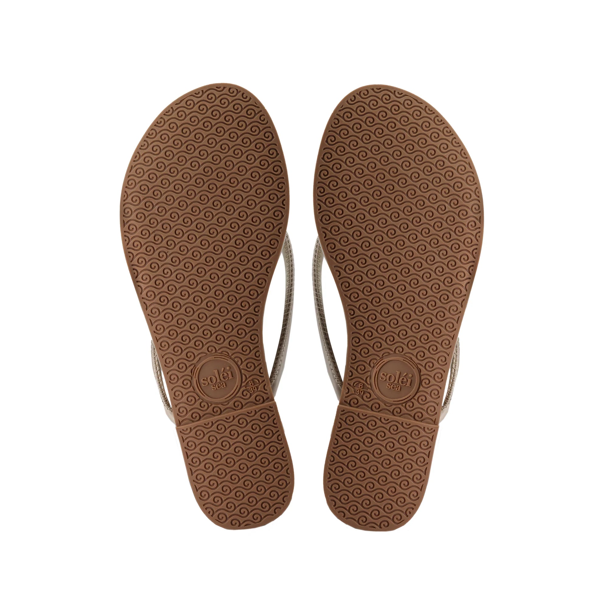 Vivie Stitch Strap Sandal - Bistro Patent | Soléi Sea