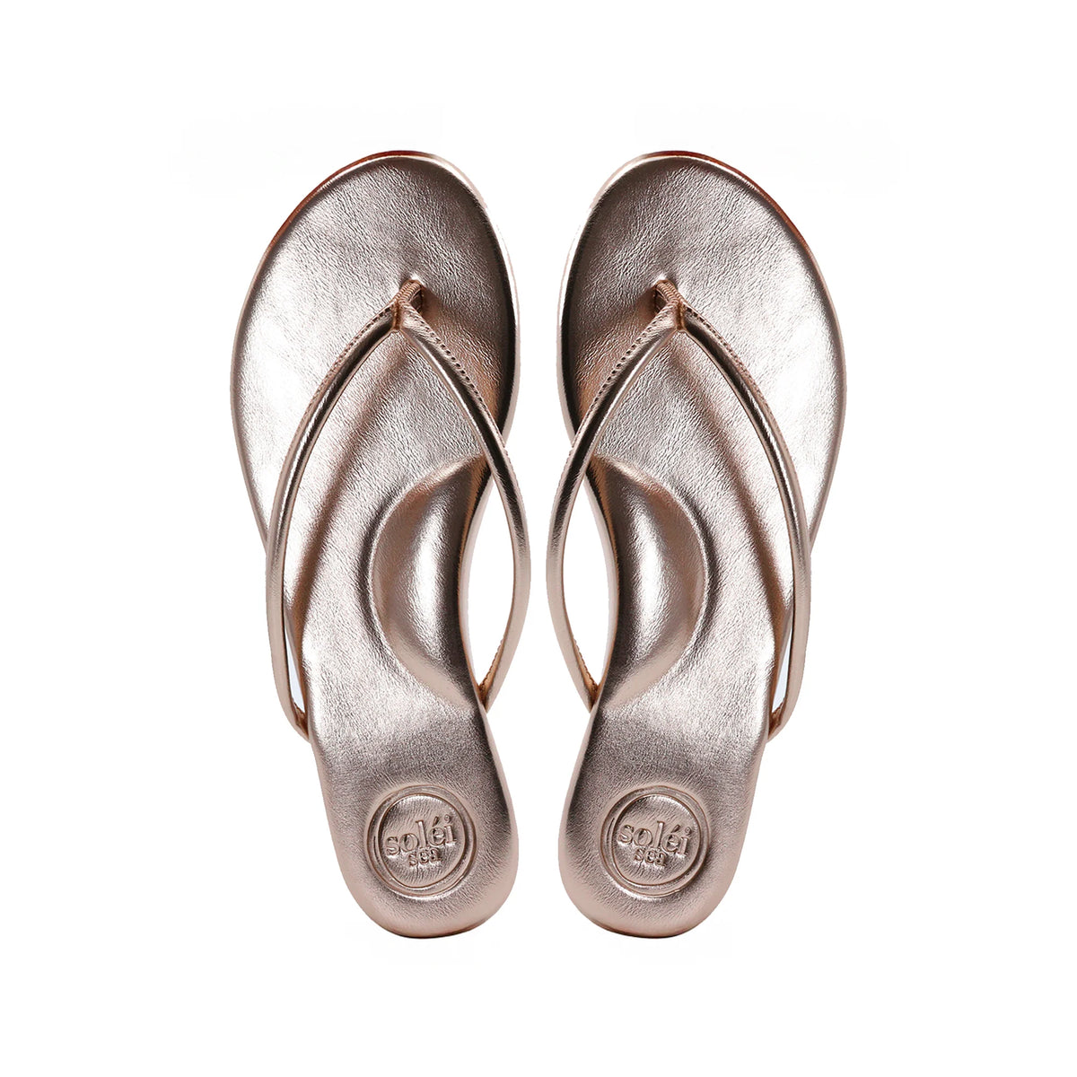 Vivie Stitch Stap Sandal - Blush Gold | Soléi Sea