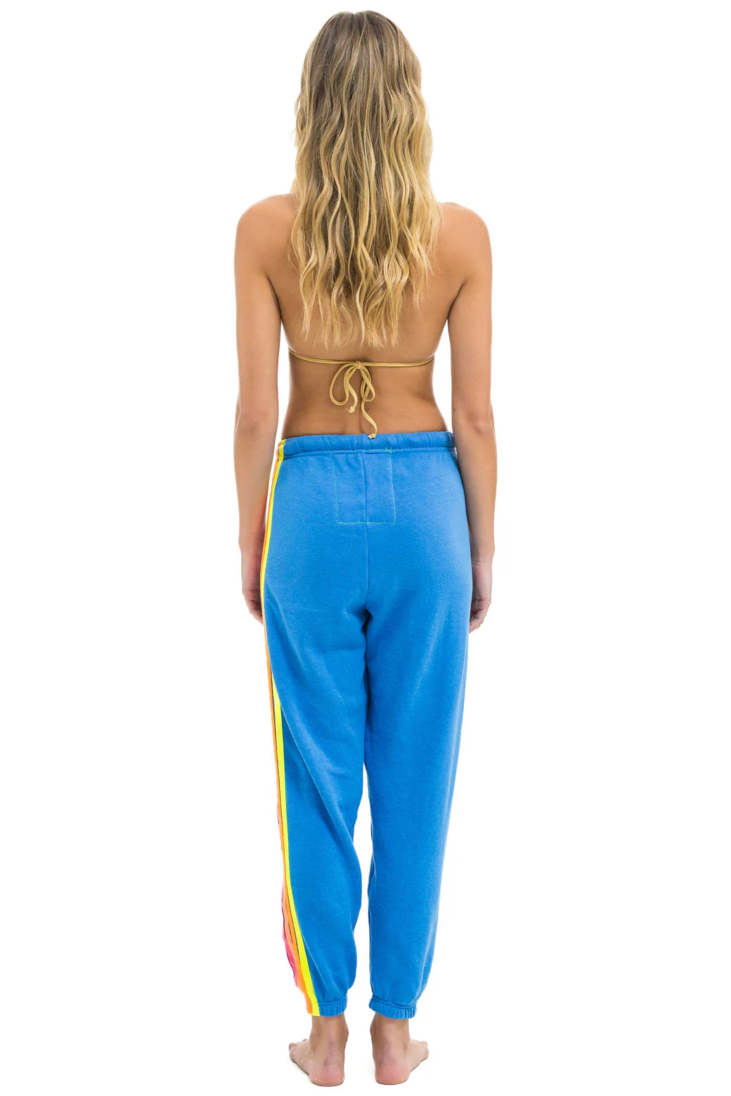 5 Stripe Sweatpants- Cobalt/Neon | Aviator Nation