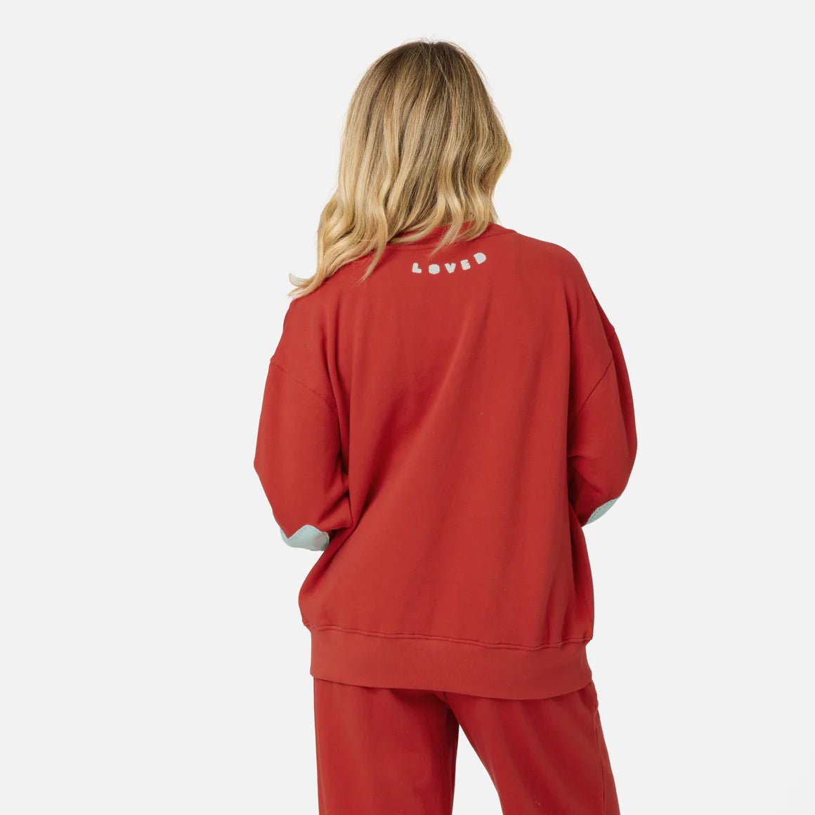 Ex-Boyfriend Patchwork Sweatshirt - Washed Red | Kerri Rosenthal