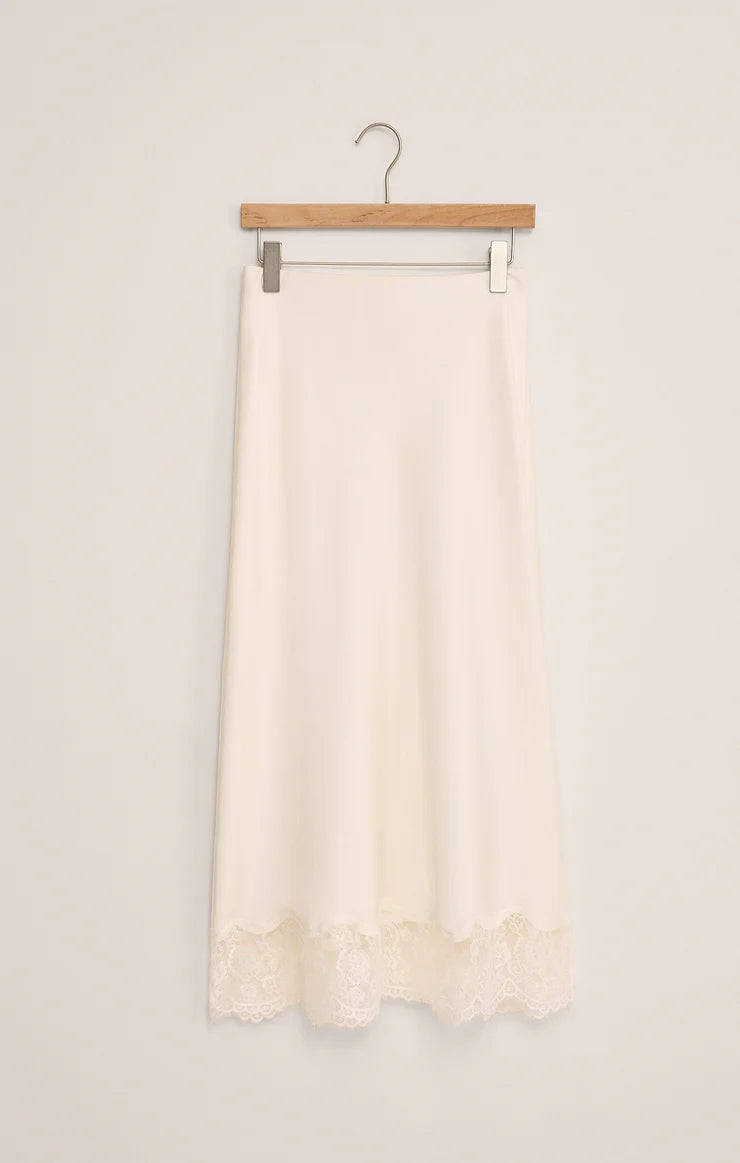 Cinder Lace Satin Midi Skirt | Z Supply