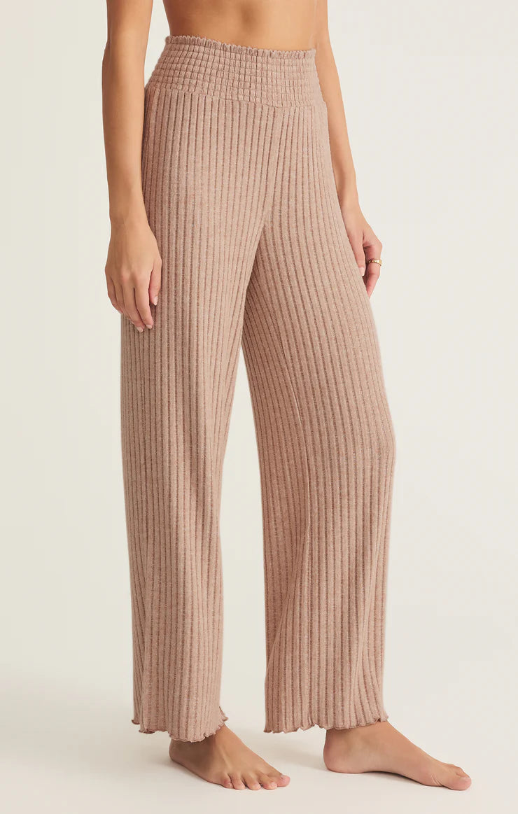 Dawn Smocked Rib Pant - Iced Coffee | Z Supply
